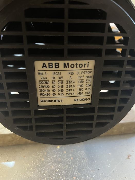 Vand motor cu reductor si  variator de turatie 380V