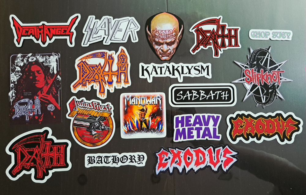 Рок/Метъл декорации за лаптоп/китара