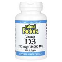 Natural Factors, vitamin d3, 250 шт