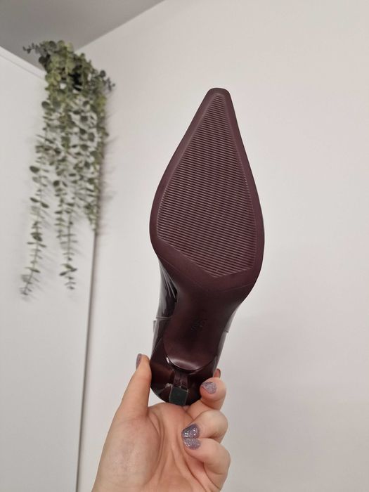 Botine ZARA burgundy