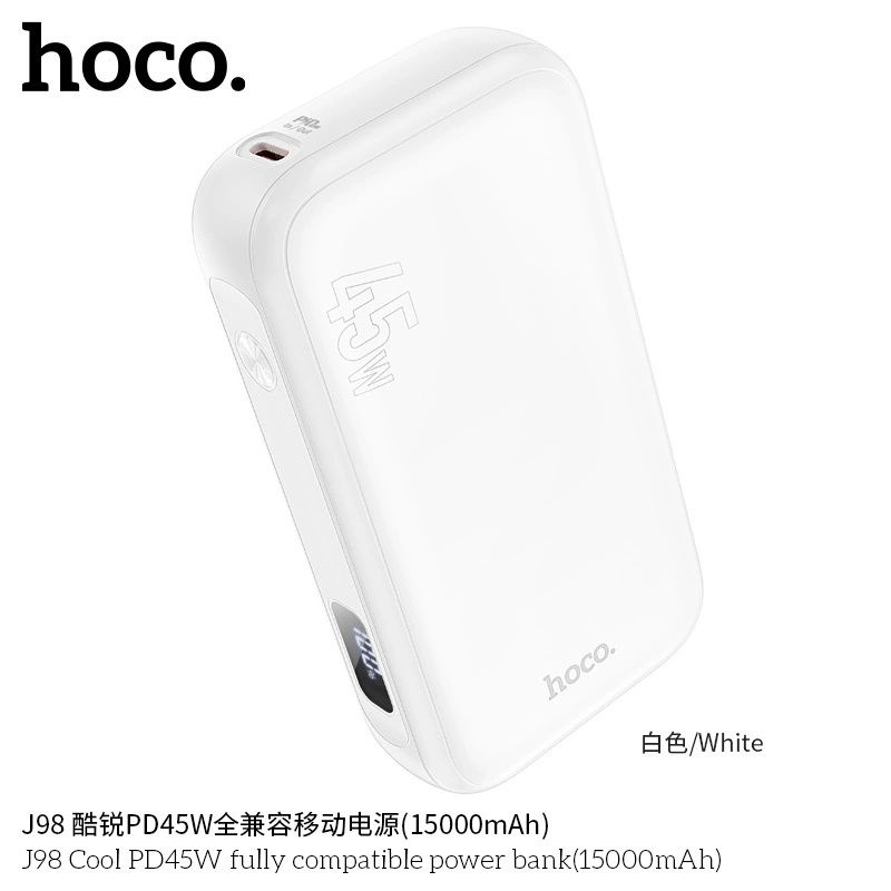 Hoco J98 PD45W Power Bank 15000mAh For Laptop PD 22.5W QC3.0