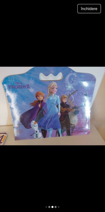 Set tablade scris magnetica, joc magnetic, fise de xolorat cu Elsa