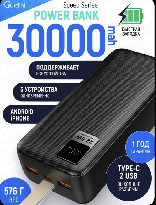 Повербанк с быстрой зарядкой