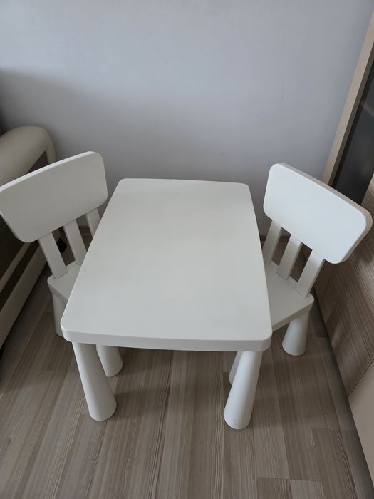 Masa cu 2 scaune copii ikea mammut