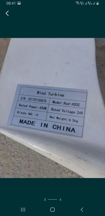 Vand eolian 400 wati