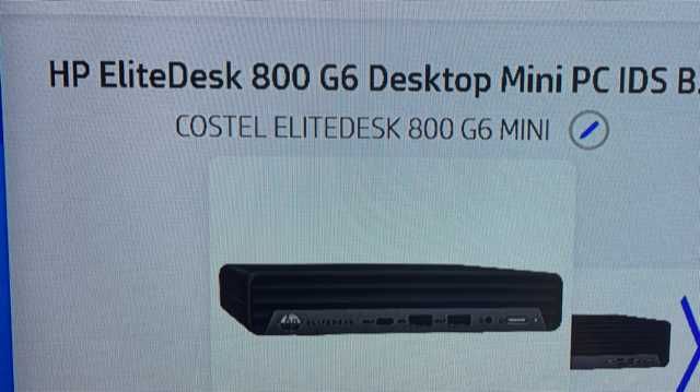 HP EliteDesk 800 G6 mini pc