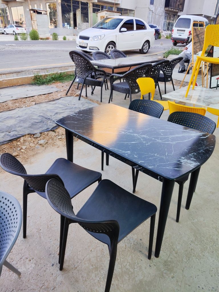 Stol stul oshxona kafe hovli va hokozolar uchun