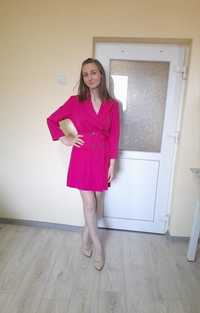 Rochie tip sacou fucsia