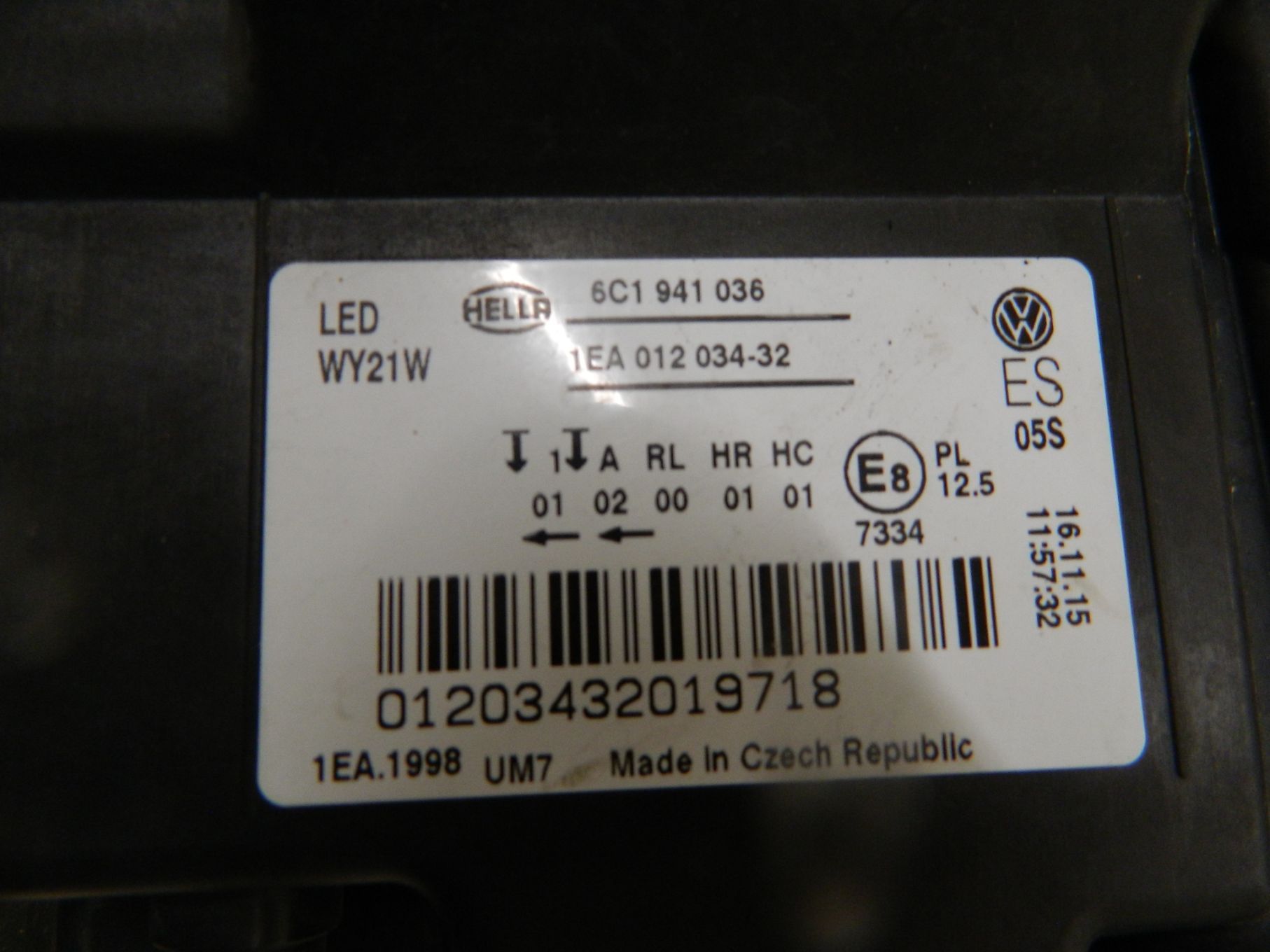 Far dreapta VW Polo 6C LED, 2013, 2014, 2015, 2016, 2017, cod origine 6C1941036.