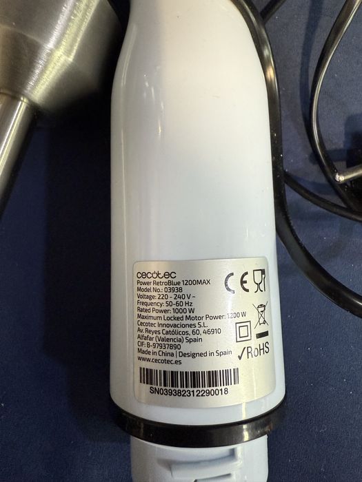 Пасатор Cecotec 1200w