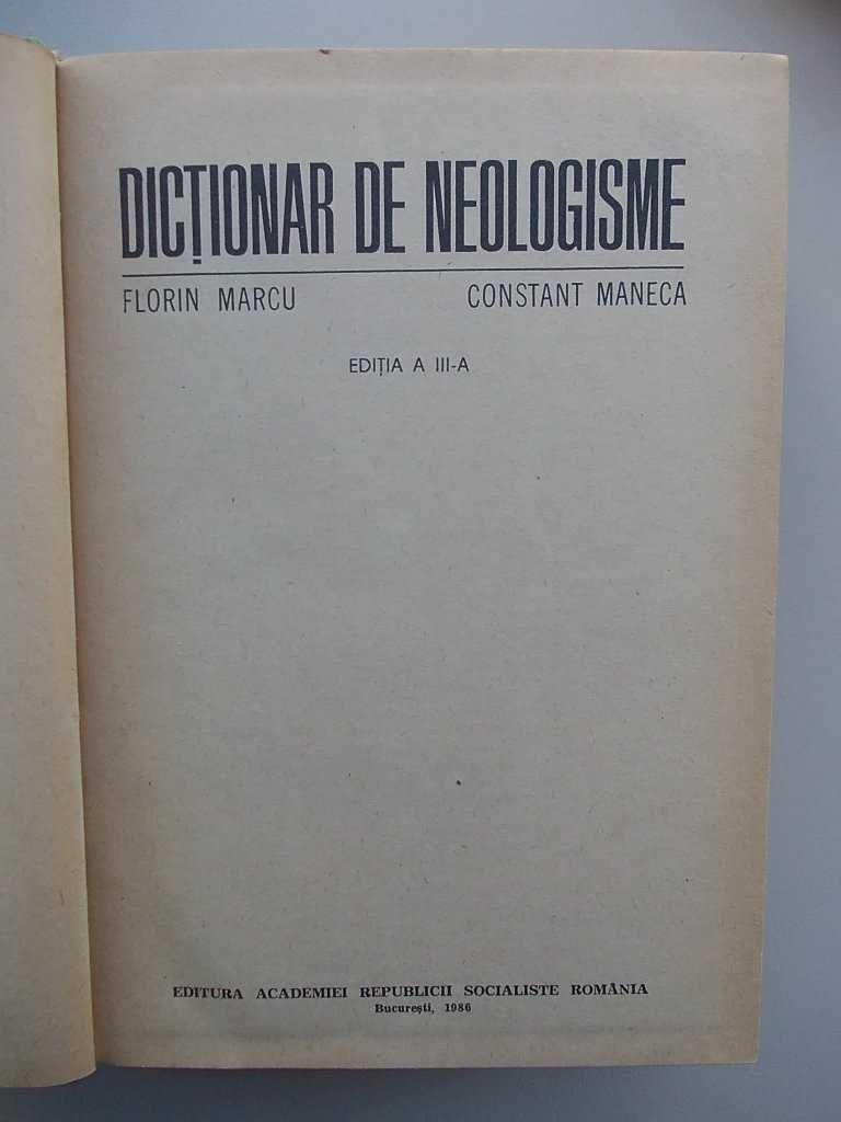 Dictionarul Limbii Romane moderne 1958, Dictionar de neologisme 1986