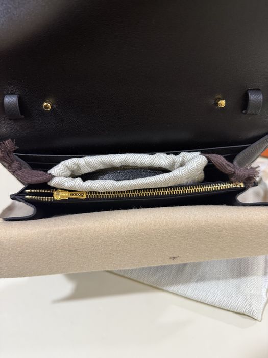 Сумка клатч Hermes полностью ручной работы из фрунцуской кожи Epsom