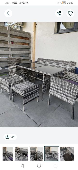 Set ratan pentru terasa