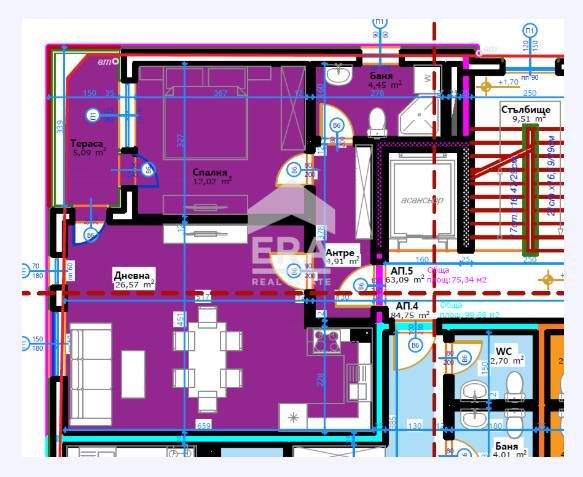 Продава се Двустаен апартамент в Белослав - 75 кв.м за 1156 €/кв.м - Снимка #4