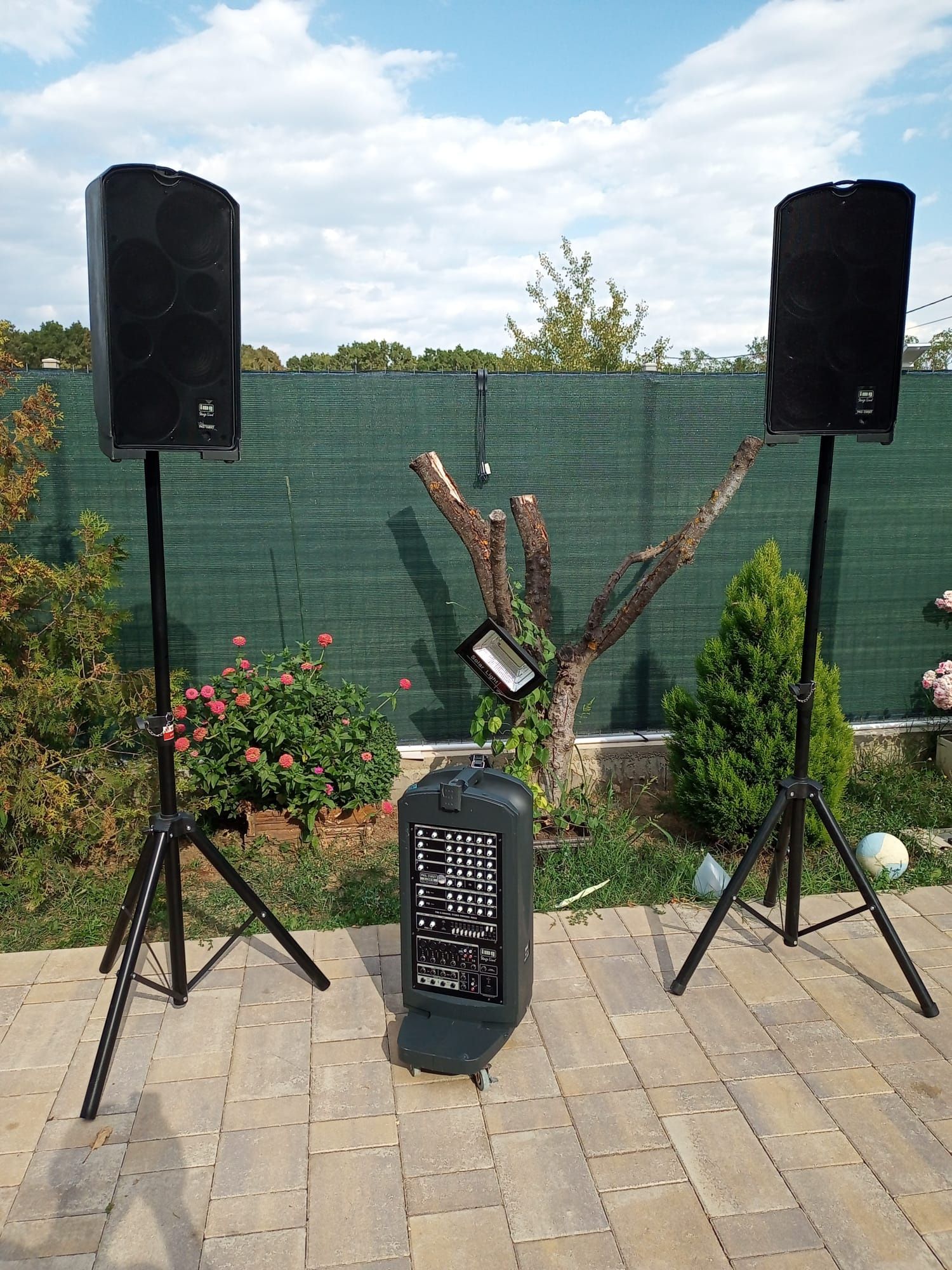 MIXER AMPLIFICAT, Sistem audio cu boxe și mixer IMG STAGE LINE