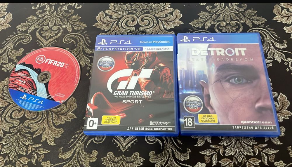 пс4 игры детроид,гран турисмо,фифа 20