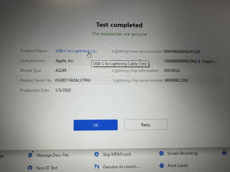 Cablu iPhone incarcare/date USBC-USBC sau USBC-Lightning sau Usb