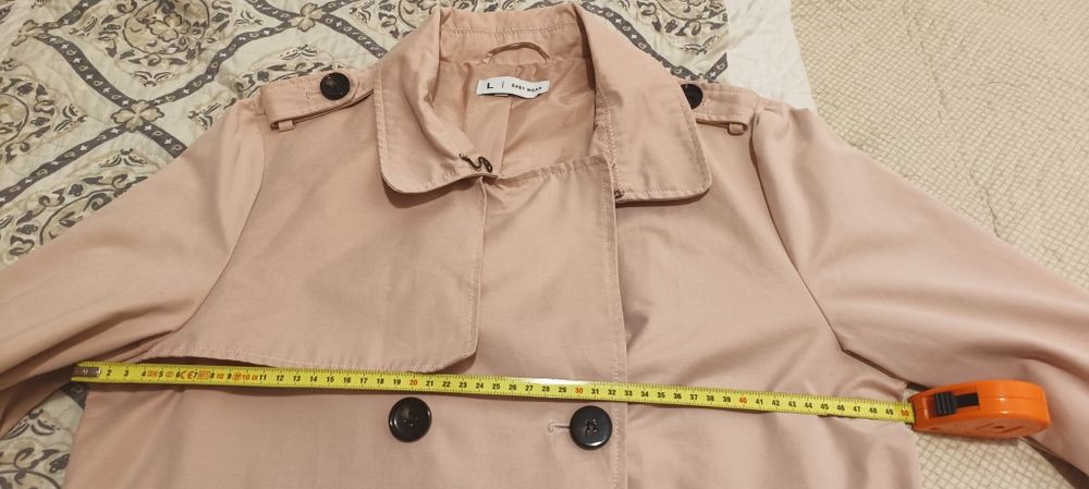 Trenci elegant roz dama,brand spaniol,măsura L-XL