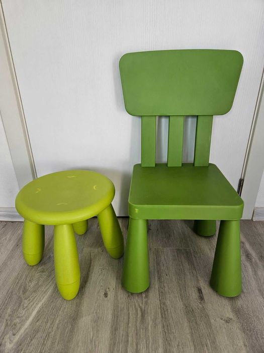 Детско столче и табуретка IKEA Mammut