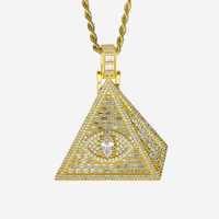 Pandantiv Eye Pyramid cu pietre Cubic Zirconia