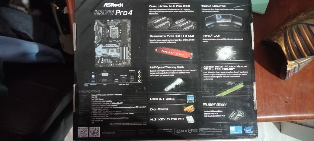 Продам Материнская плата ASRock H370 Pro4