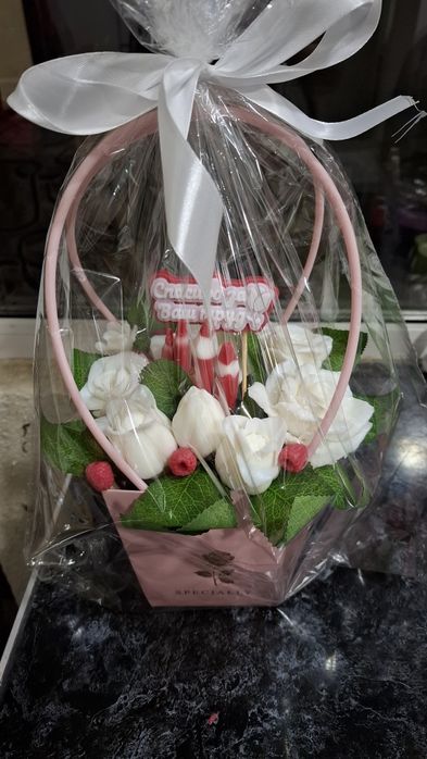 Мыльный букет ко дню учителя, которой будет радовать долгое время!