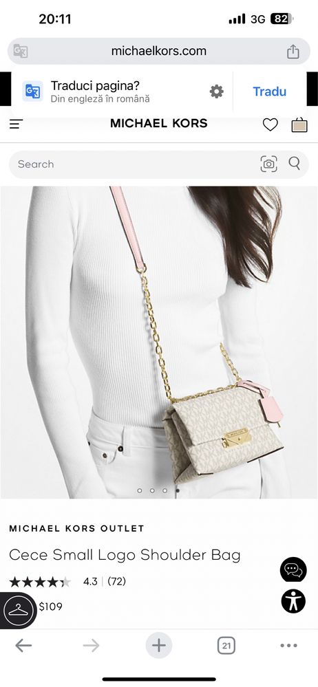 Geanta crossbody Michael Kors Cece originala noua