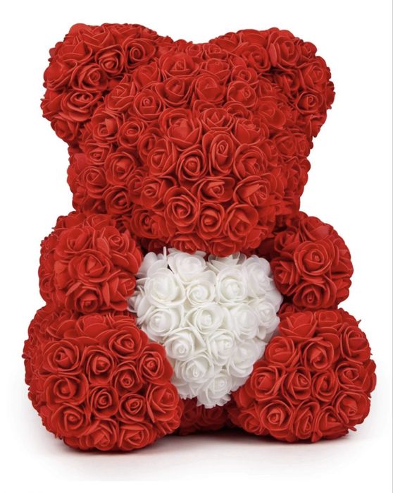 Голямо Мече с рози-40 см Black Friday