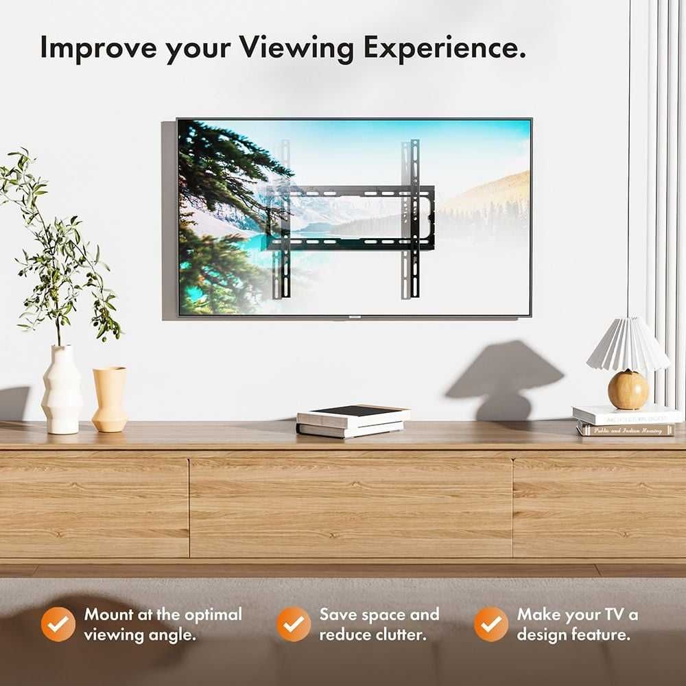 Vonhaus  3000817  Фиксирана скоба за телевизор 32-75 инчова