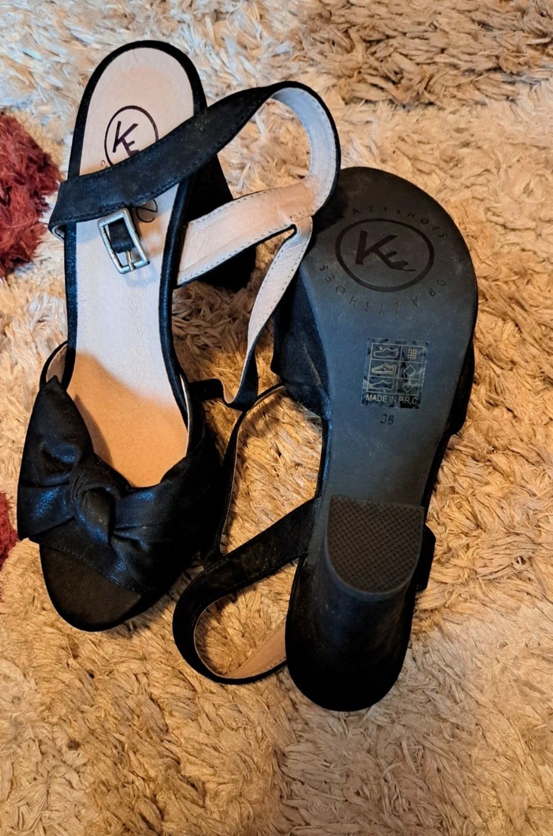 Pantofi negri Kylie marimea 38 Noi