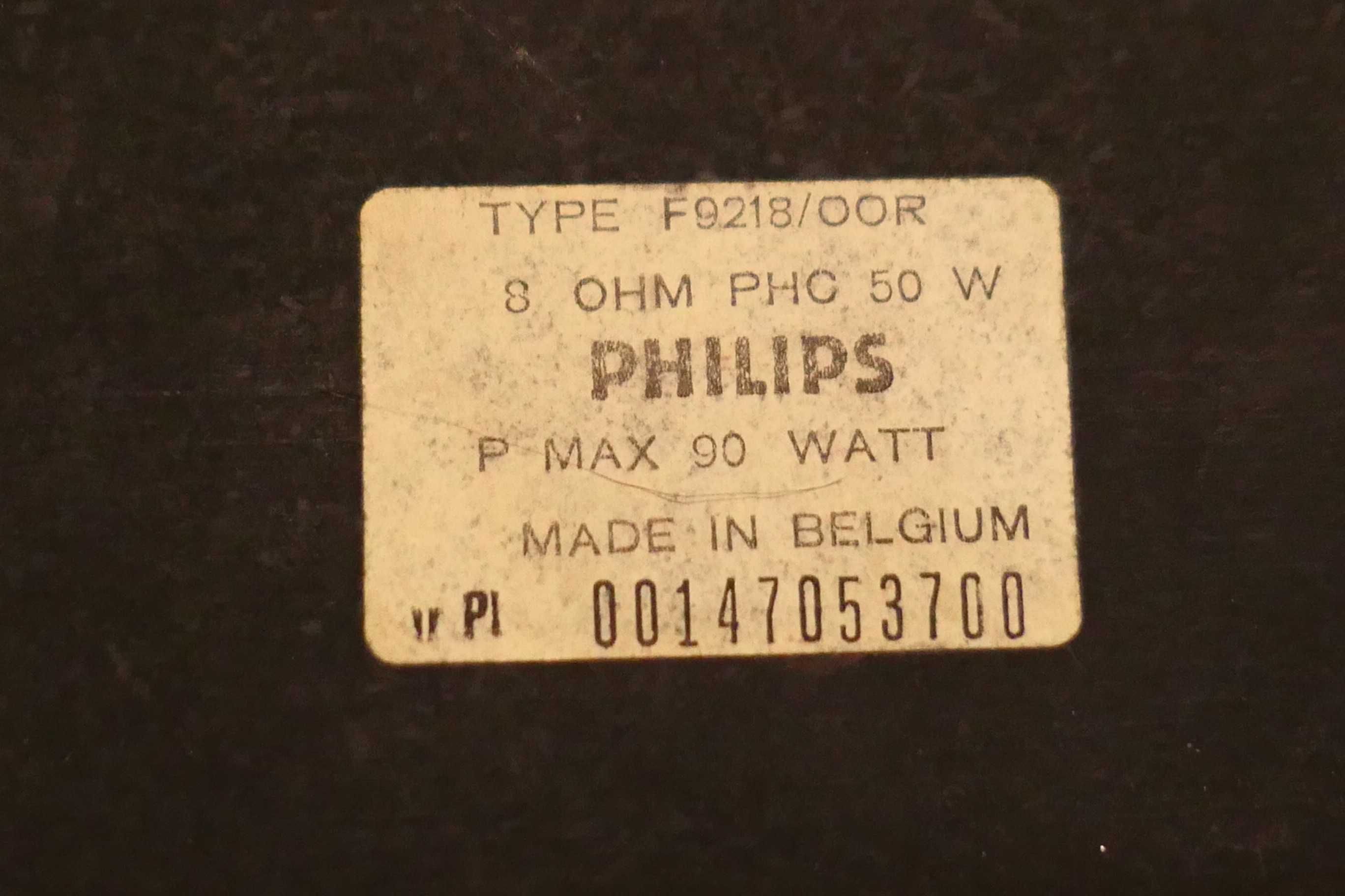 Boxe Hi-Fi F-9218 90W 8 Ohmi Made in Belgium Retro Vintage Audio