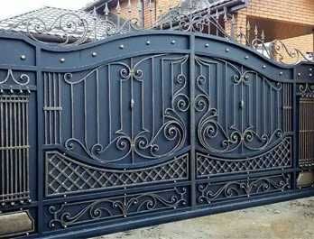 Ворота заборы оградки перила лавки урны