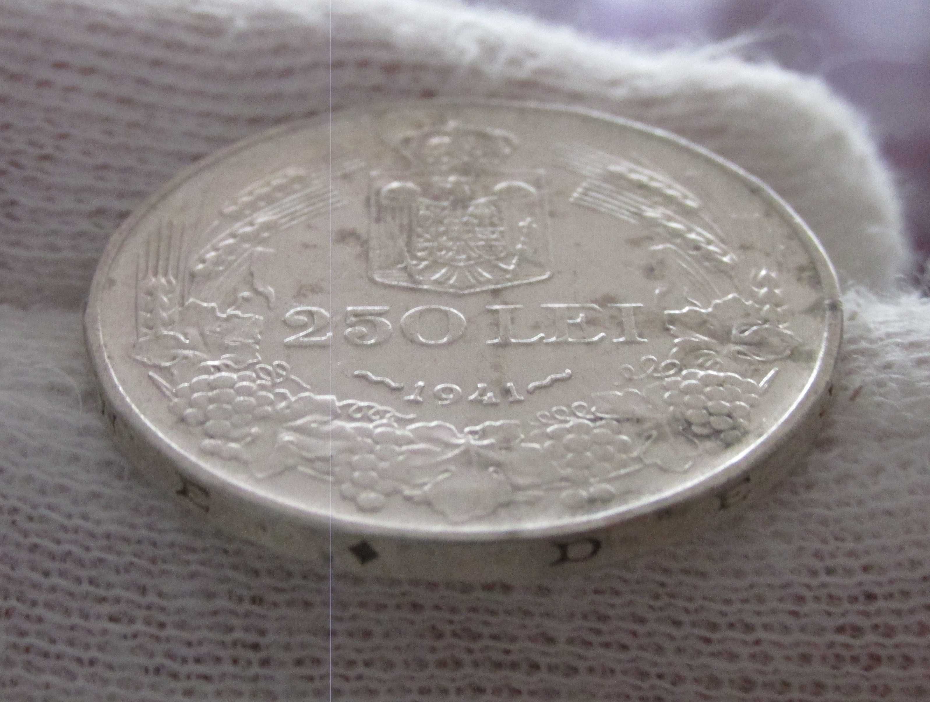 Moneda Argint 250 lei 1941 NSD