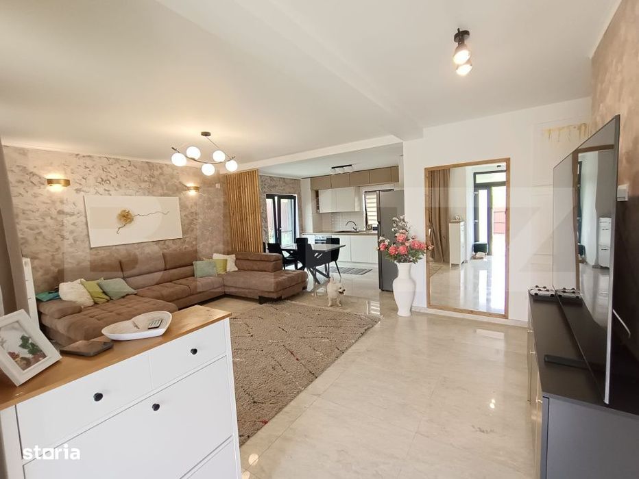 Casa superba 4 camere - finisaje moderne 2 bai, marmura 400 m2 curte