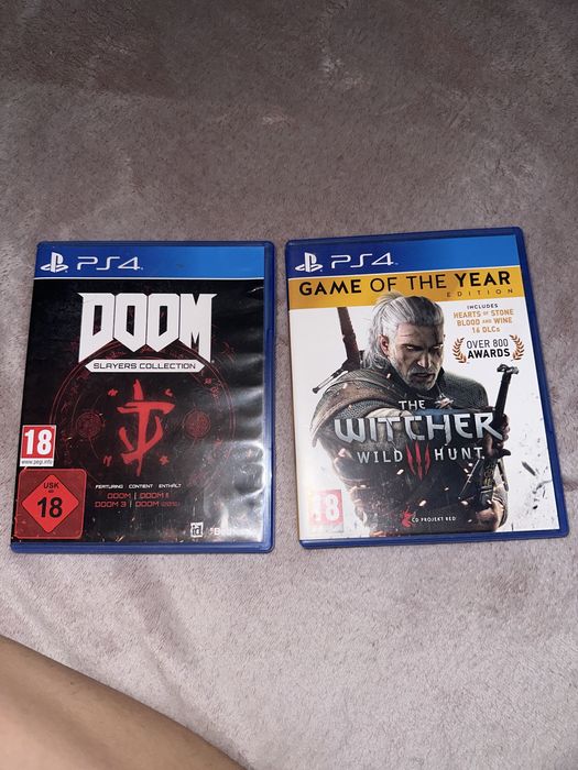 PS4 игри DOOM Slayers Collection + The Witcher 3 Wild Hunt GOTY