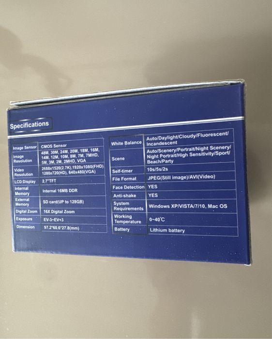 Camera Foto & Video NOUA , sigilata