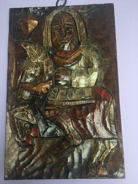 Deosebite  tablouri lemn-sculptura manuala-persoanje carti joc-Olanda