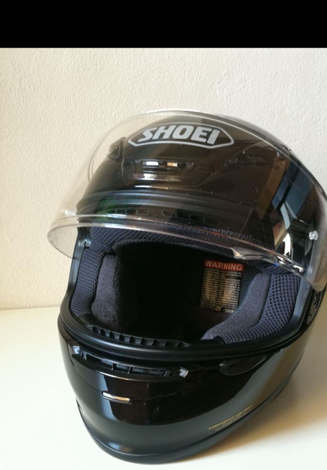 Casca moto Shoei NXR, marime XS/XXS, negru lucios