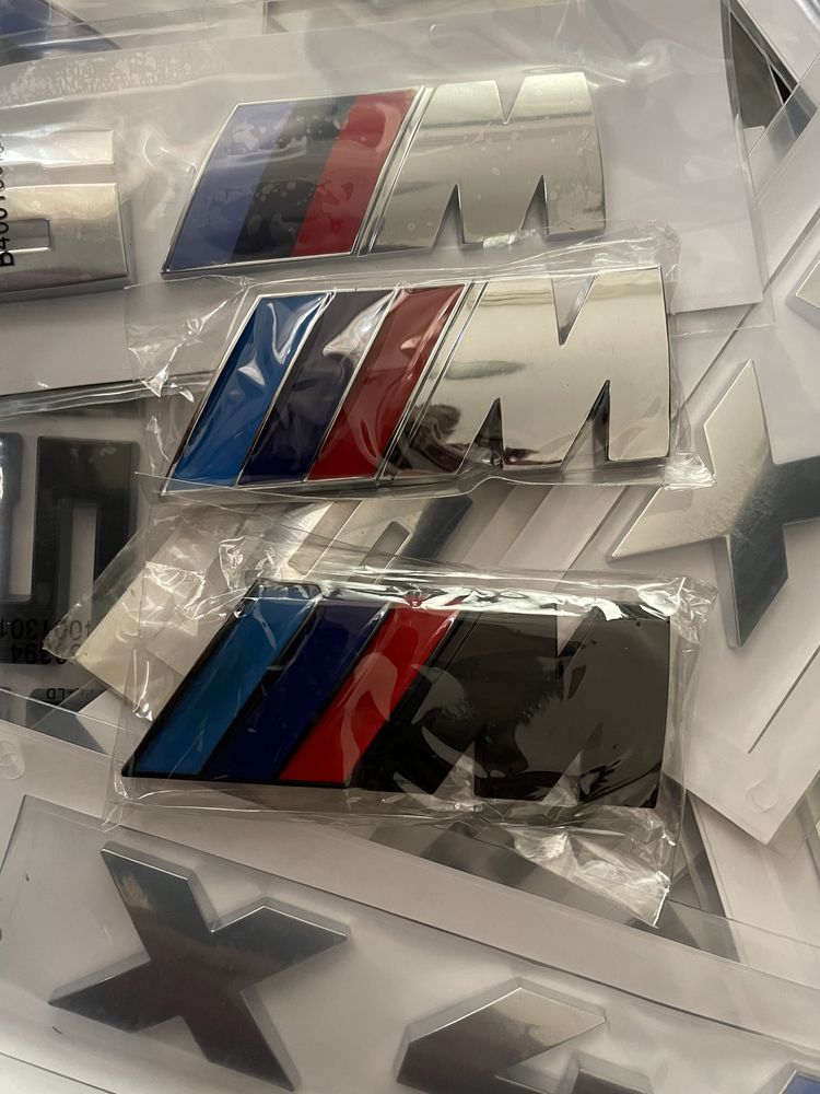 Cifre logo emblema Bmw Crom X4M X5M X6M M portbagaj X1 M6 aripa janta