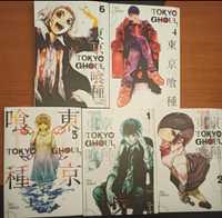Vând manga tokyo ghoul 5 volume