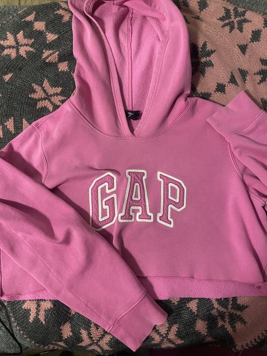 GAP розов суичър XXL кроптоп