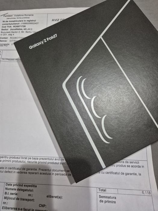 Samsung Z Fold7 256gb - Sigilat - DualSim - BLUE - Factura