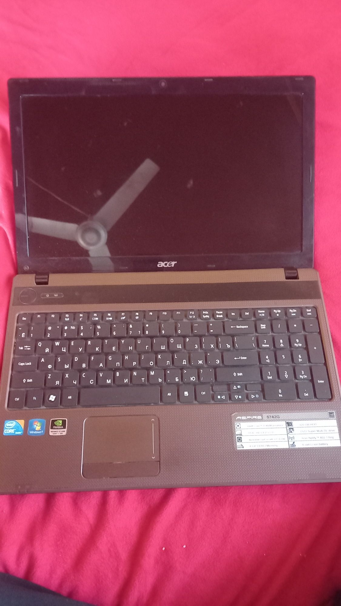 Noutbuk Aser CORE i5