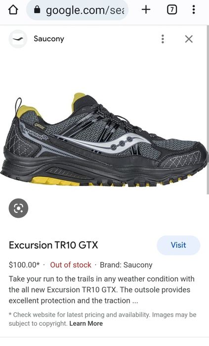 Adidasi alergare SAUCONY Excursion  TR10 Goretex marimea 40