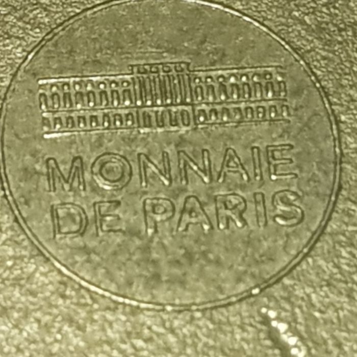 Медал монета Paris алуминий мед никел 4монумента 2015