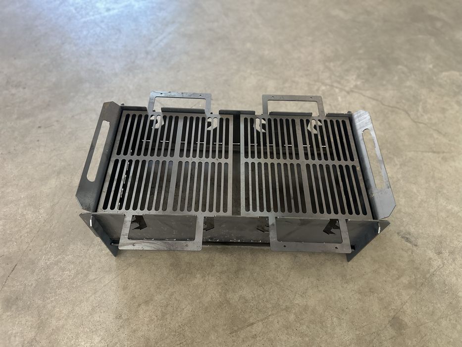 Vand gratar portabil din tabla de 3mm, inaltime ajustabila