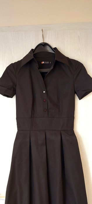 Дълга черна рокля, размер S (36)