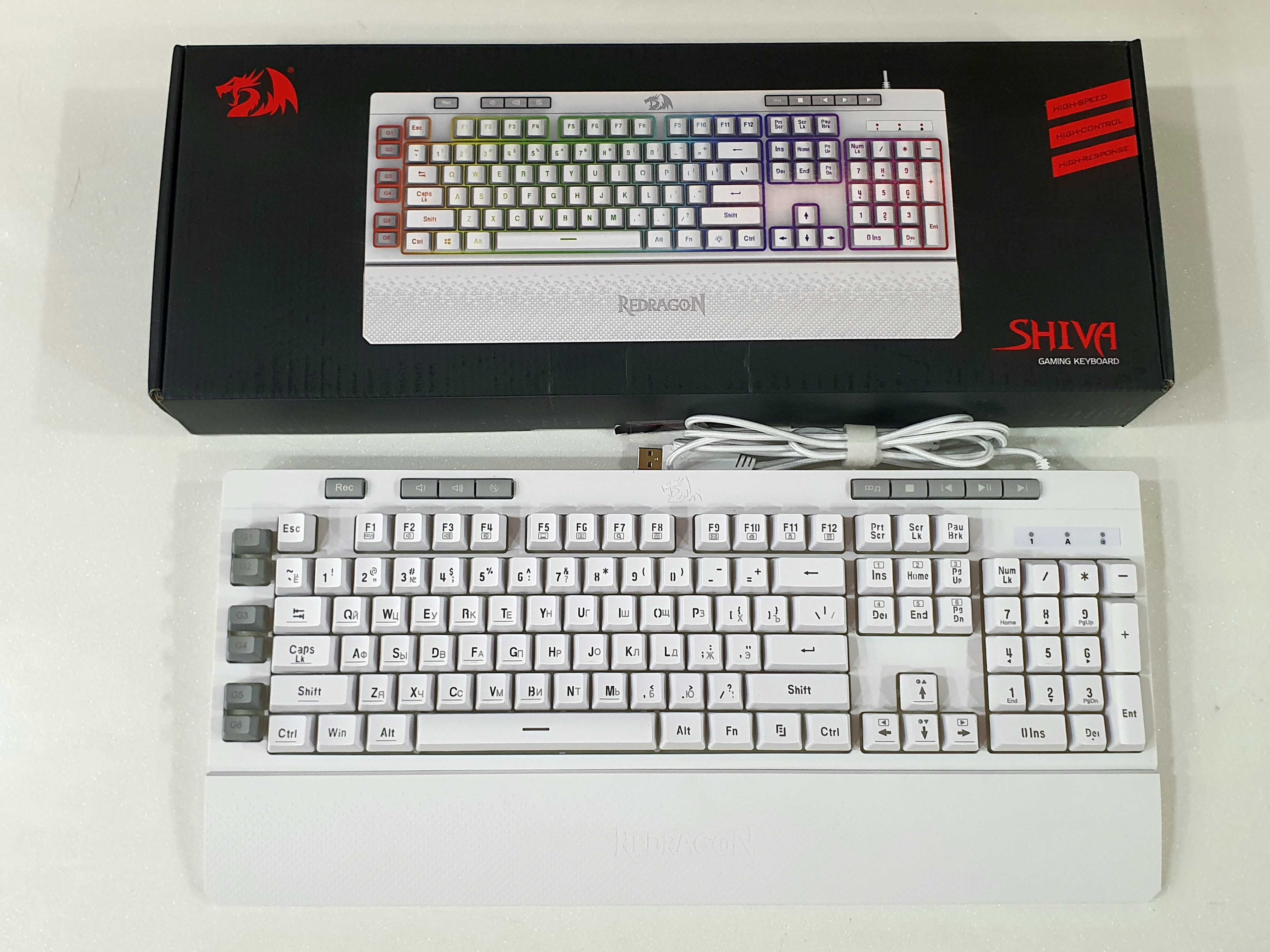 Продам игровую клавиатуру Redragon Shiva K512W-RGB