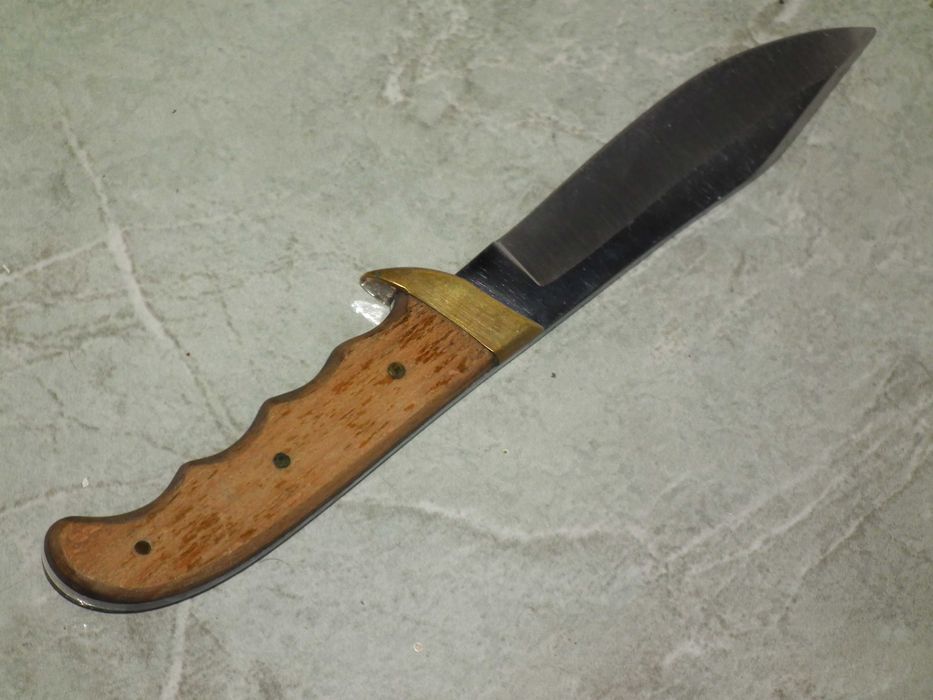 Cutit retro masiv de vánátoare drumetie + toc piele nr.2