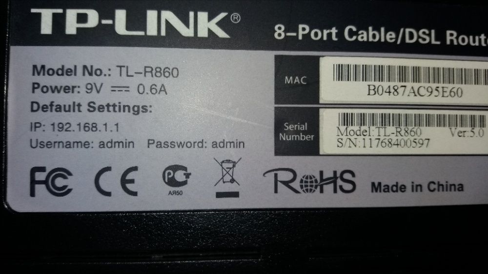 Router 8 porturi TP LINK,
